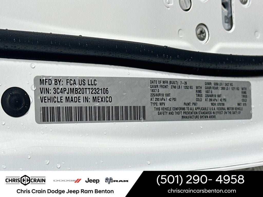 2026 Jeep Cherokee CHEROKEE LAREDO 4X4