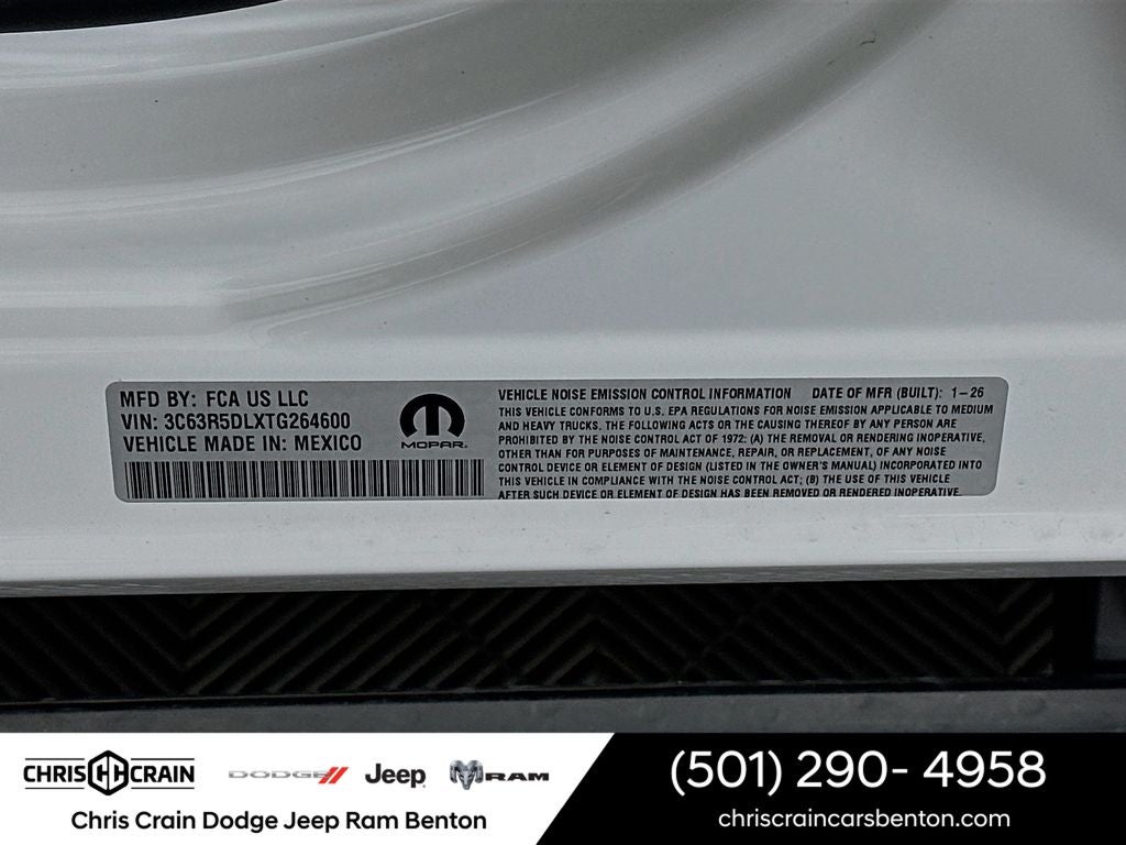 2026 RAM Ram 2500 RAM 2500 BIG HORN CREW CAB 4X4 6'4' BOX