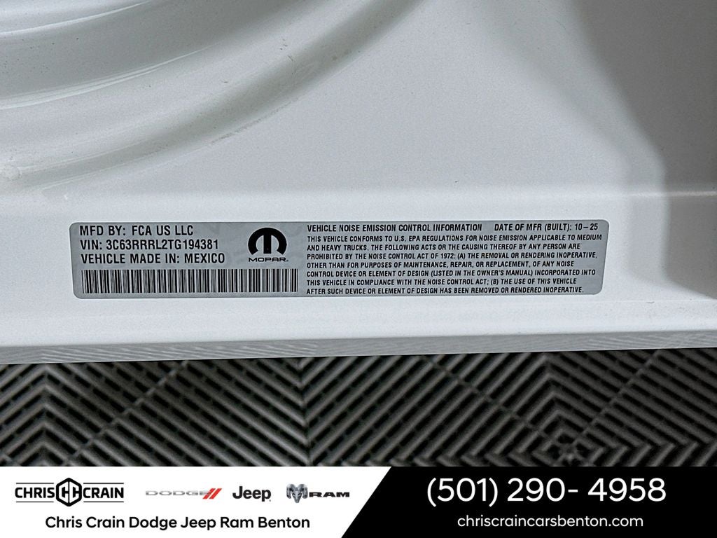 2026 RAM Ram 3500 RAM 3500 LIMITED LONGHORN CREW CAB 4X4 8' BOX