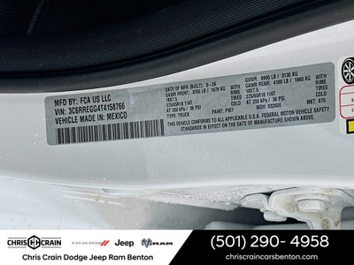 2026 RAM Ram 1500 RAM 1500 TRADESMAN CREW CAB 4X2 5'7' BOX