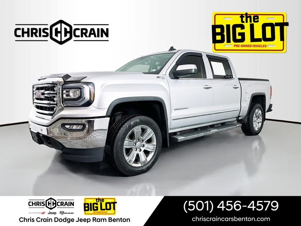 Used 2018 GMC Sierra 1500 SLT with VIN 3GTU2NEC0JG334120 for sale in Little Rock