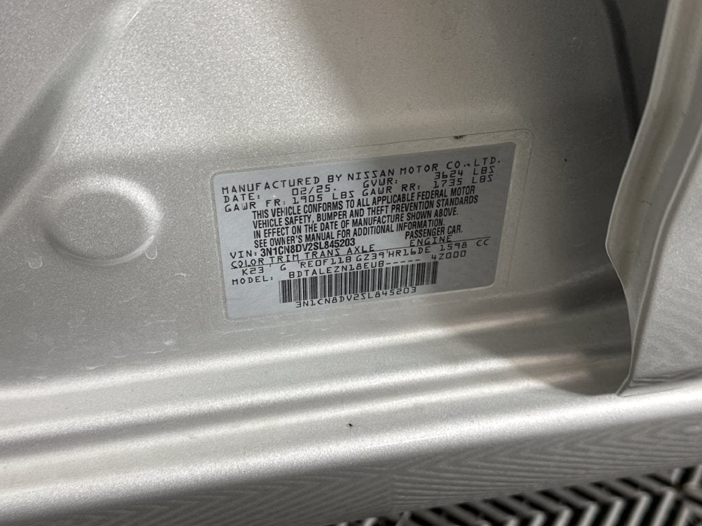 2025 Nissan Versa 1.6 S