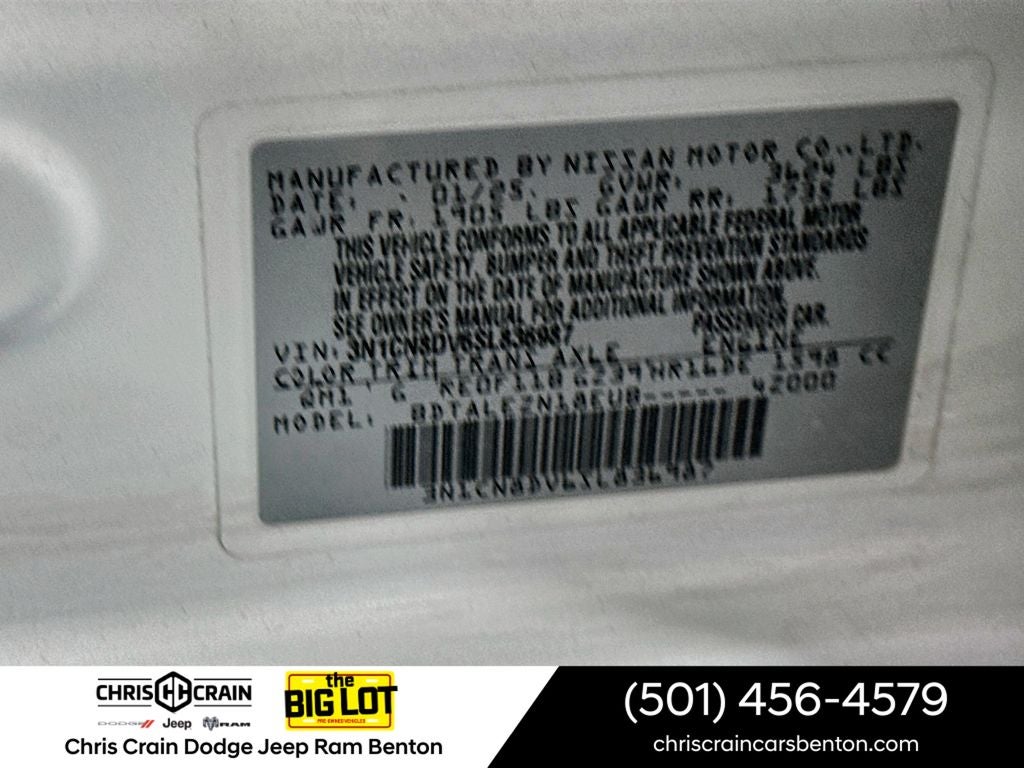 2025 Nissan Versa 1.6 S
