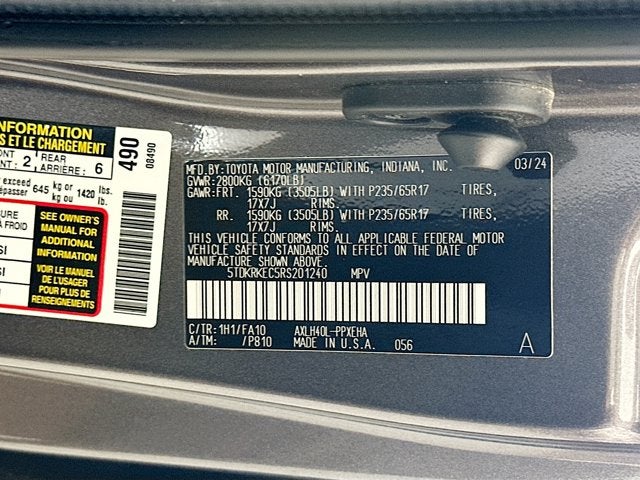 2024 Toyota Sienna LE