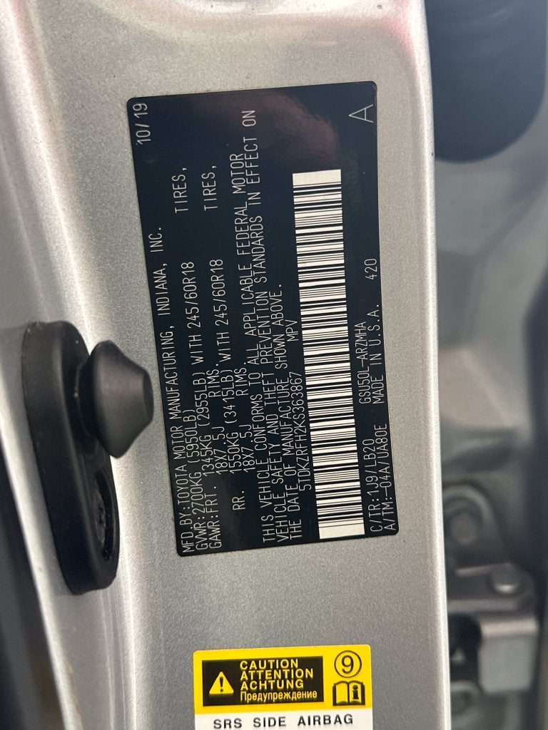 2019 Toyota Highlander XLE