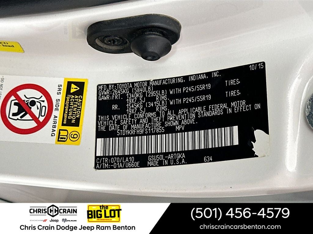 2015 Toyota Highlander Limited V6