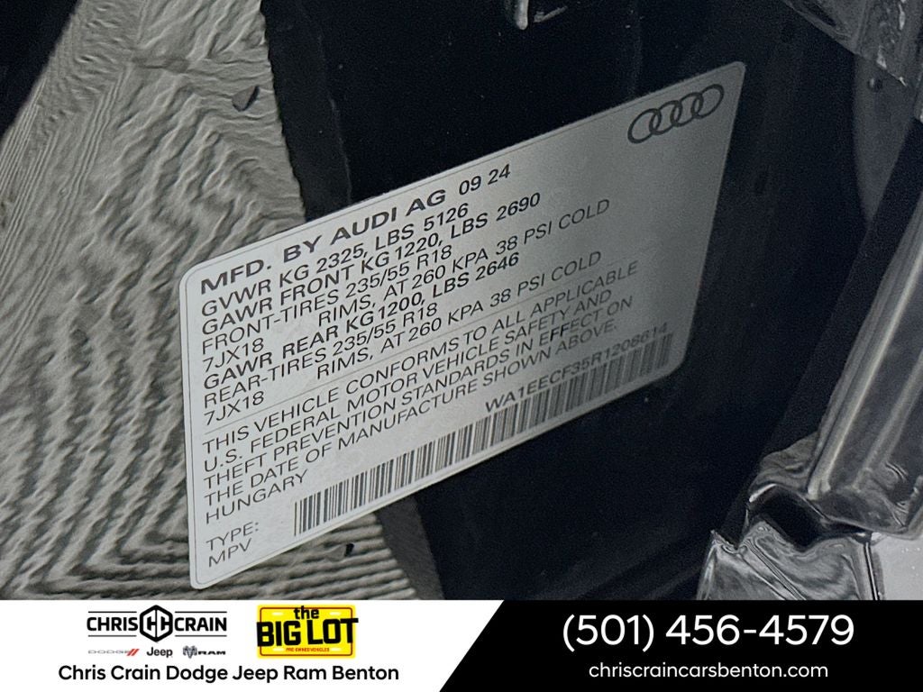 2024 Audi Q3 Premium Plus 45 TFSI S line quattro Tiptronic