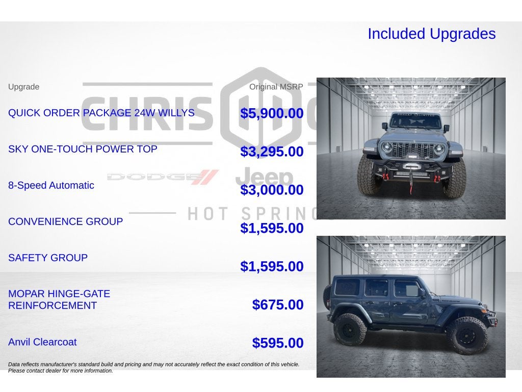 2026 Jeep Wrangler WRANGLER 4-DOOR WILLYS