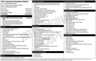 2024 Jeep Grand Cherokee Altitude 4x4