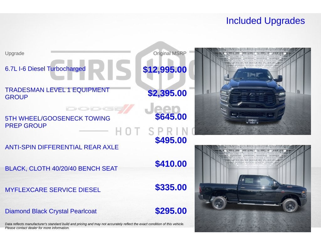 2026 RAM Ram 2500 RAM 2500 TRADESMAN CREW CAB 4X4 6'4' BOX