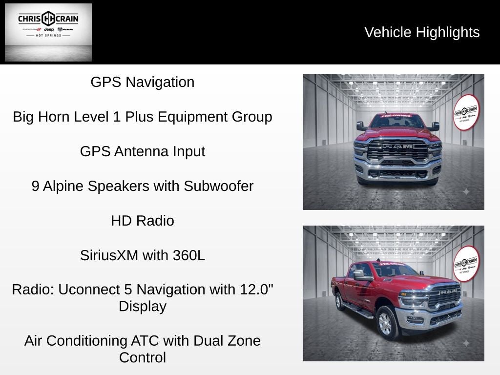 2026 RAM 2500 Big Horn Crew Cab 4x4 6'4' Box