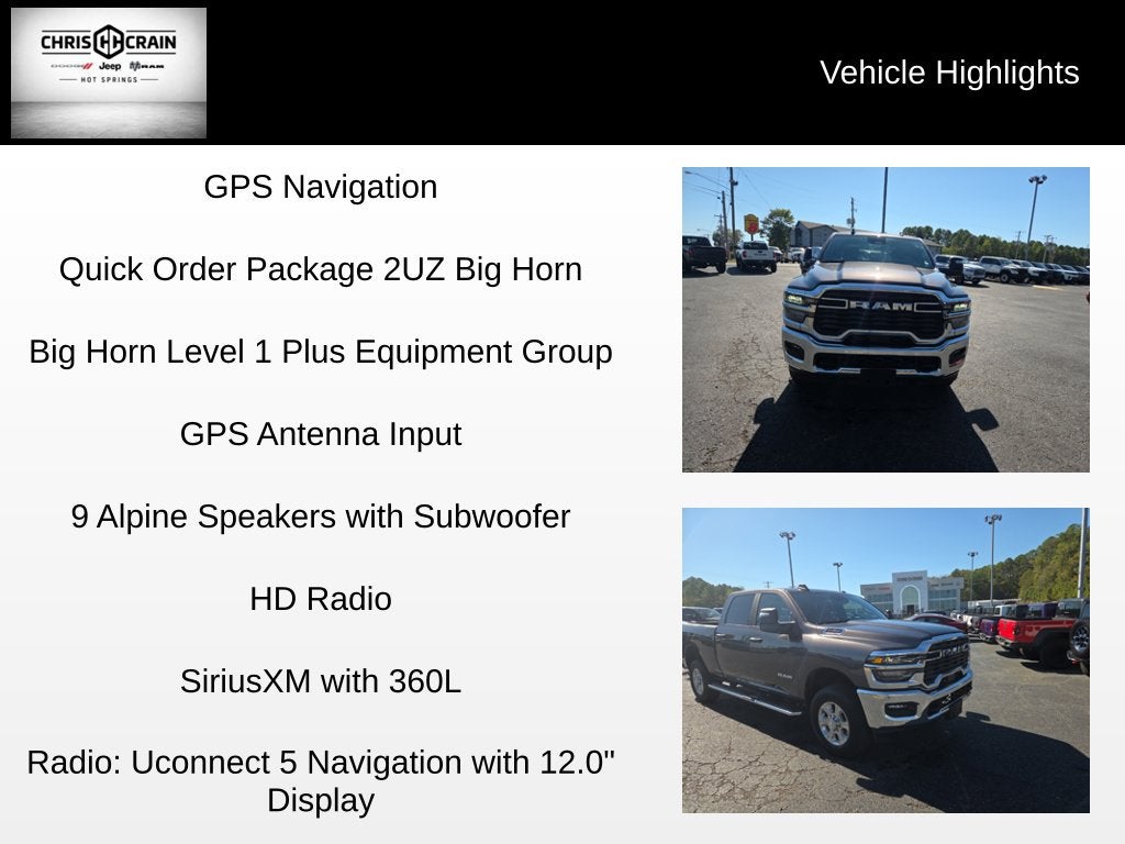 2026 RAM 2500 Big Horn Crew Cab 4x4 6'4' Box