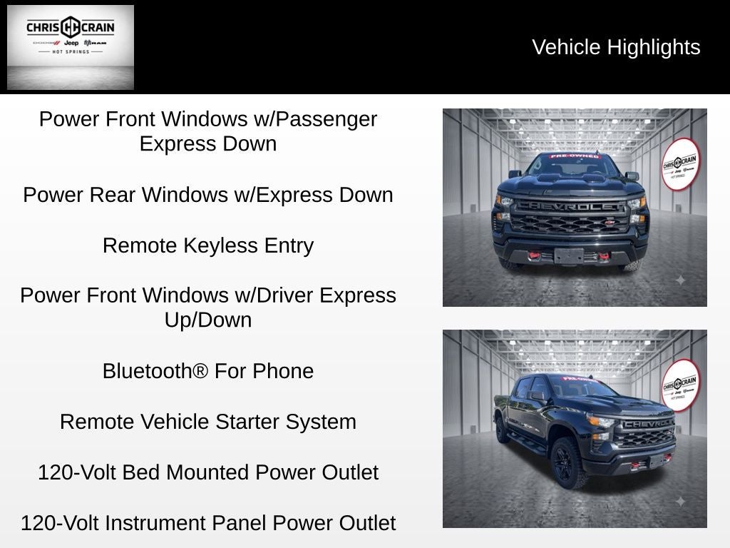 2023 Chevrolet Silverado 1500 4WD Crew Cab Short Bed Custom Trail Boss