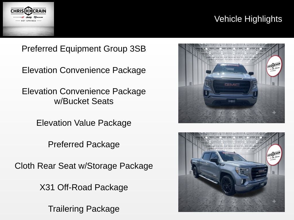 2020 GMC Sierra 1500 4WD Crew Cab Short Box Elevation