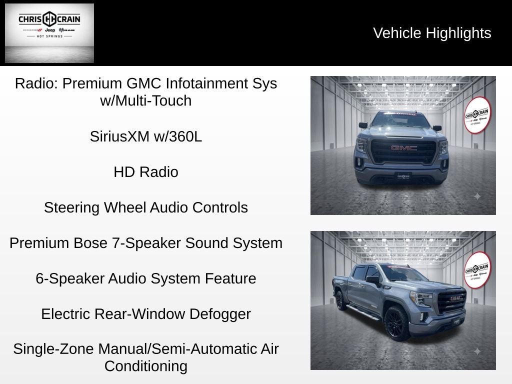 2020 GMC Sierra 1500 4WD Crew Cab Short Box Elevation