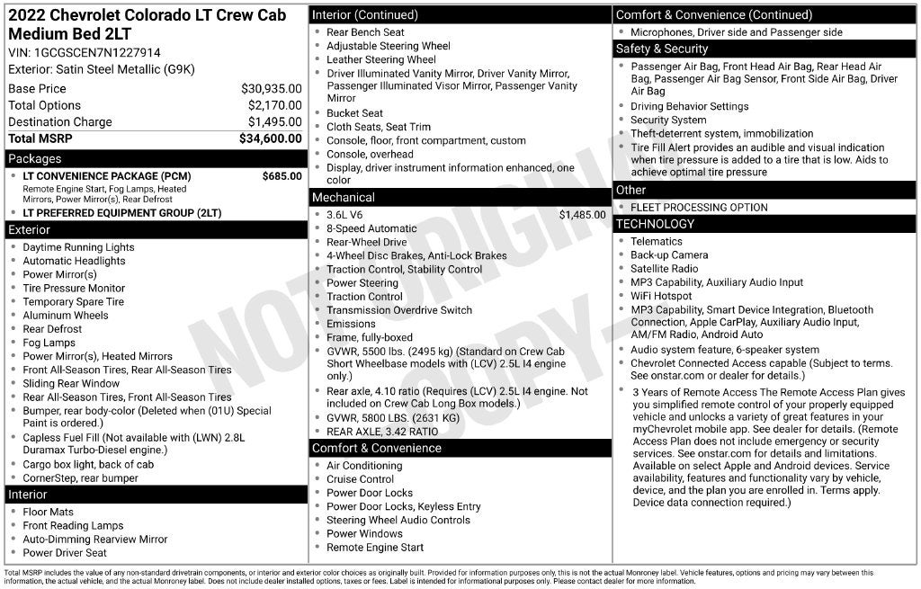 2022 Chevrolet Colorado LT