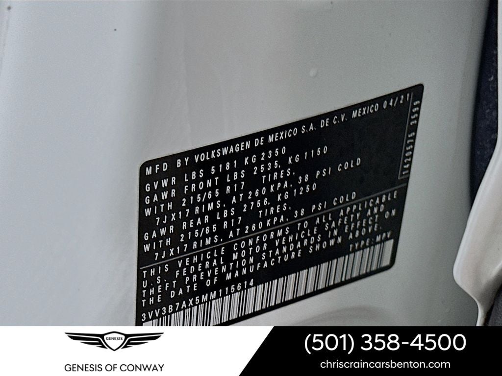 2021 Volkswagen Tiguan 2.0T SE