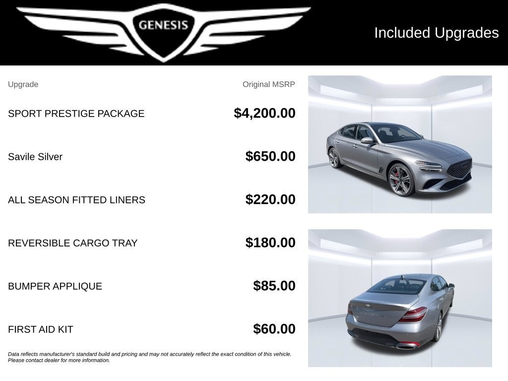 2025 Genesis G70 2.5T Sport Prestige